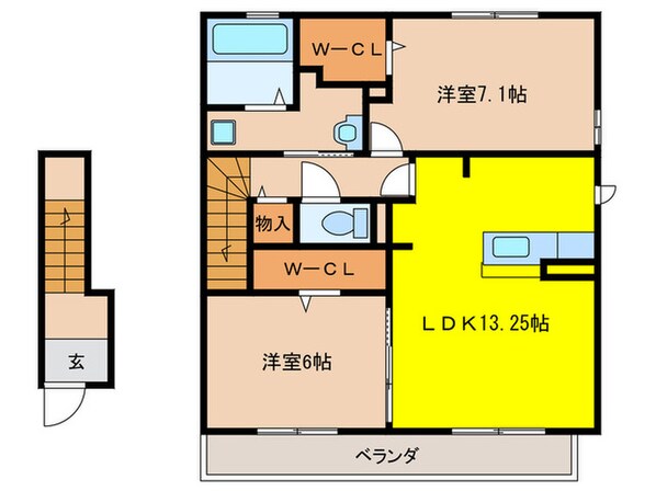 セゾン　ド　アベニューの物件間取画像